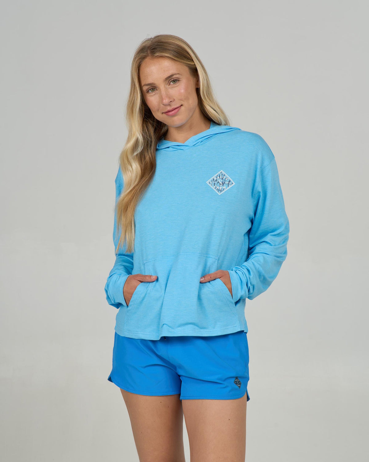 Salty Crew TIPPET FILL TECH HOODY - Pool Blue