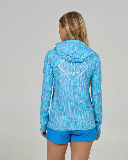 Salty Crew APEX SUNSHIRT - Pool Blue