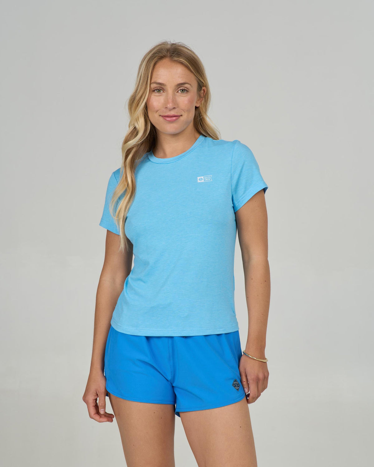 Salty Crew ALPHA TECH TEE - Pool Blue