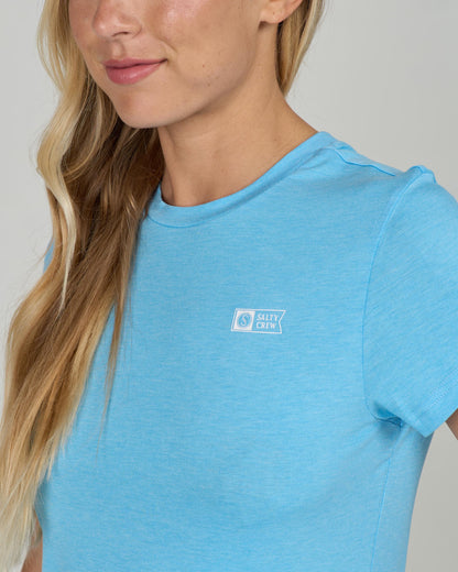 Salty Crew ALPHA TECH TEE - Pool Blue