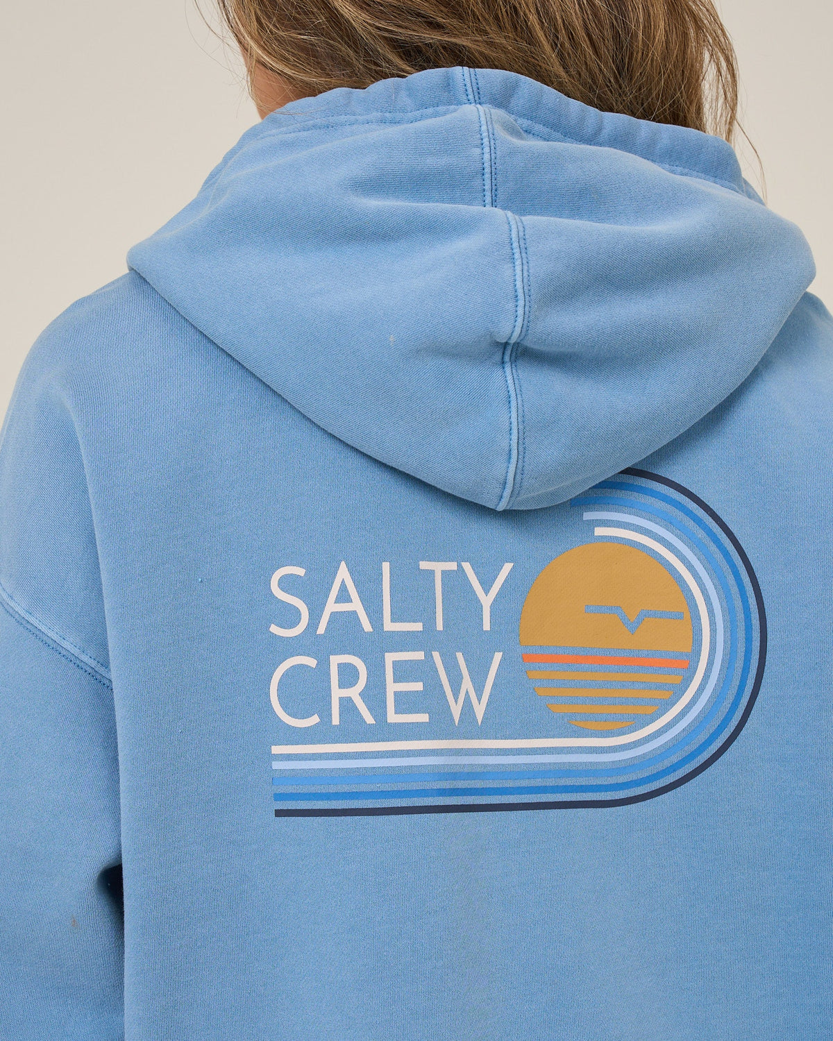Salty Crew OMBRE WAVE HOODED ZIP - Ash Blue