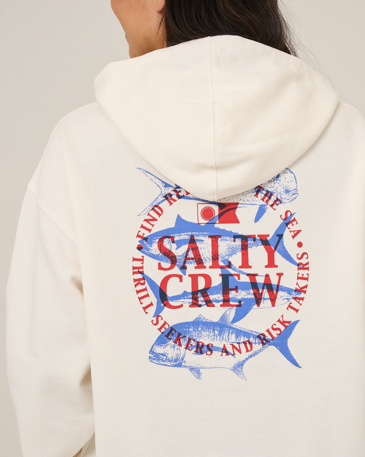 Salty Crew OVERLAY HOODIE - Off White