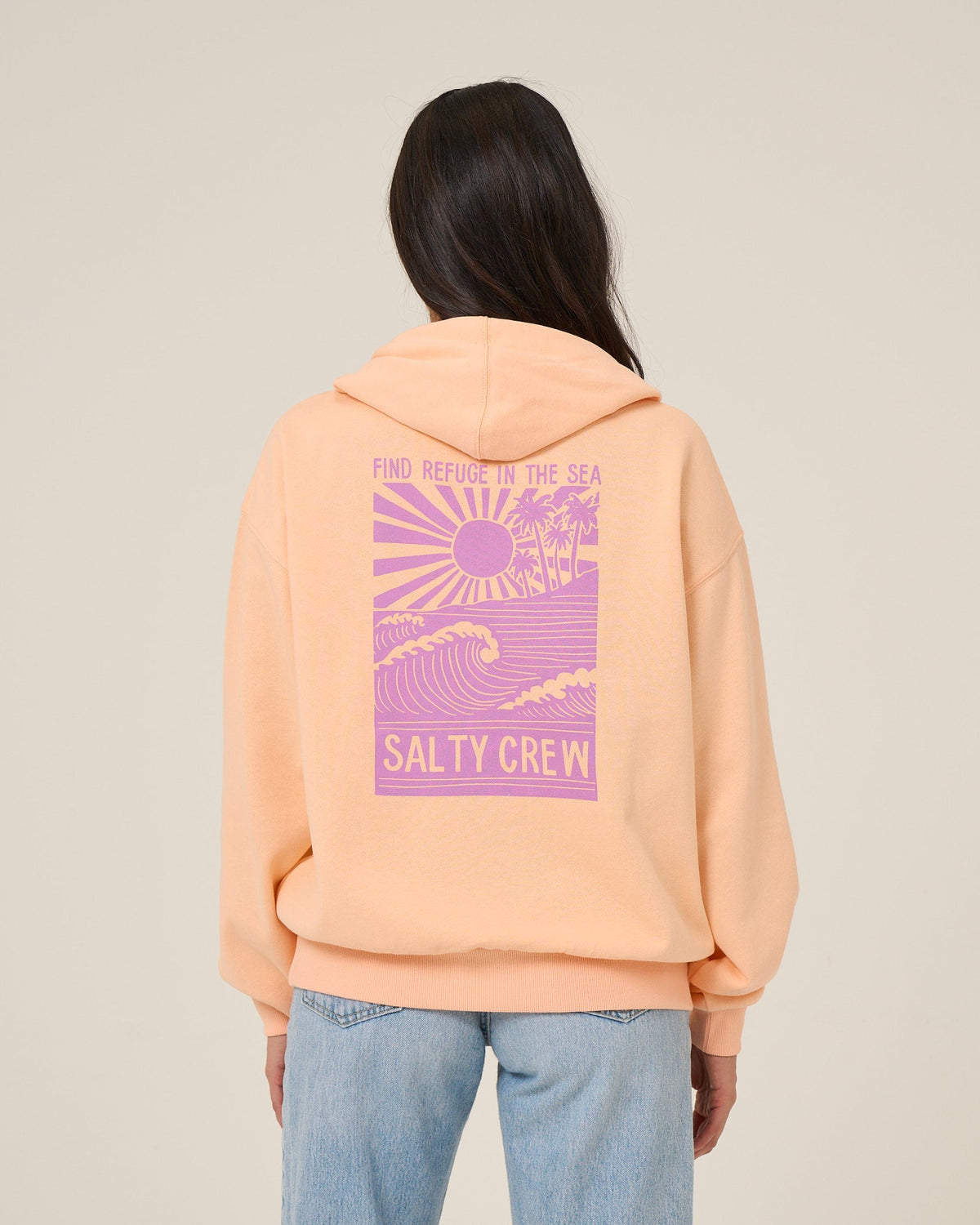 Salty Crew RISE AND SMILE HOODIE - Apricot