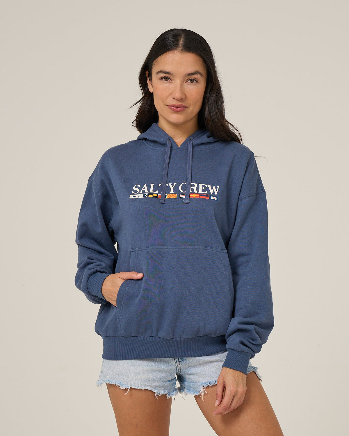 Salty Crew FLAG HOODIE - Vintage Indigo