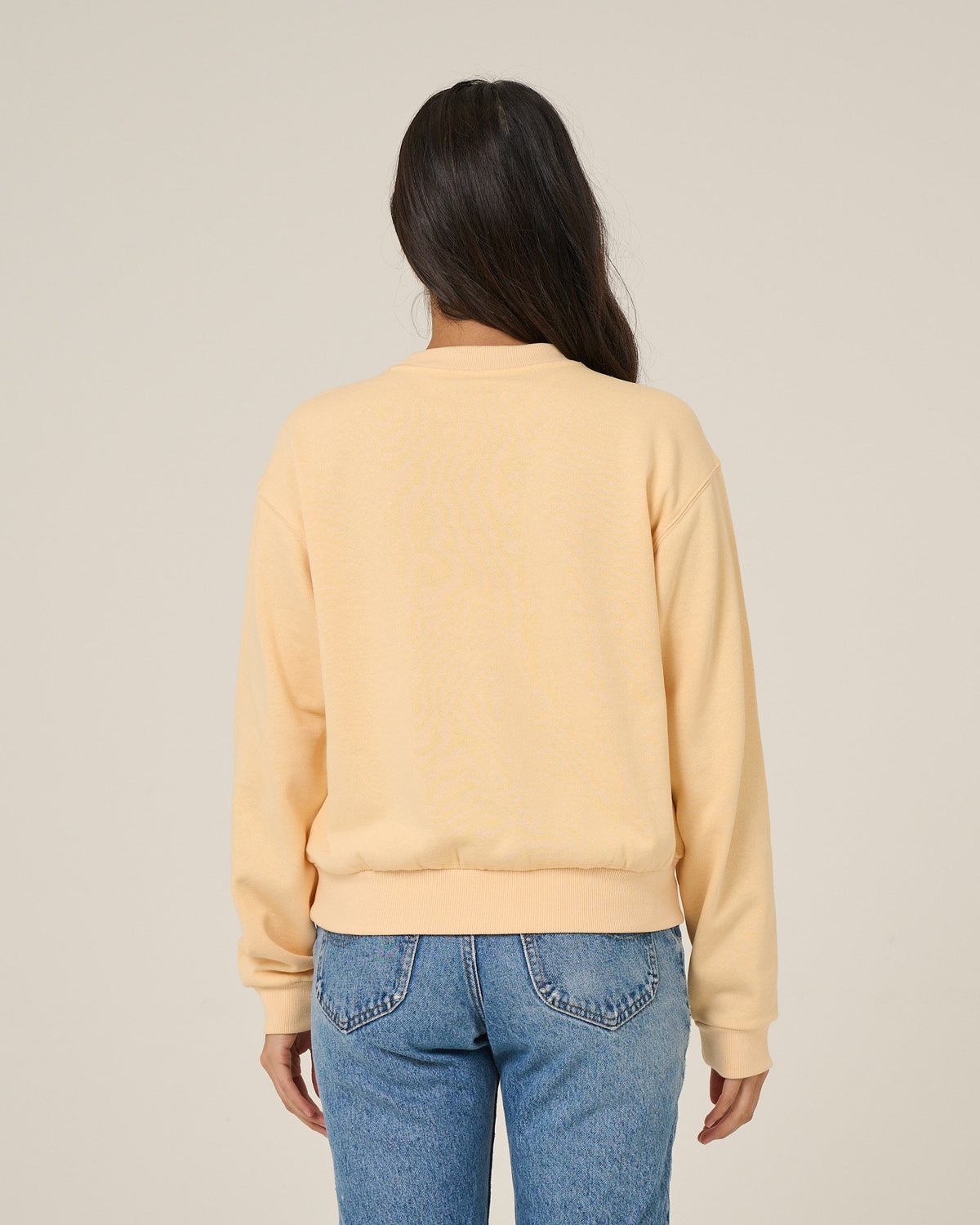 Salty Crew FISHING CLUB CREW FLEECE - Custard