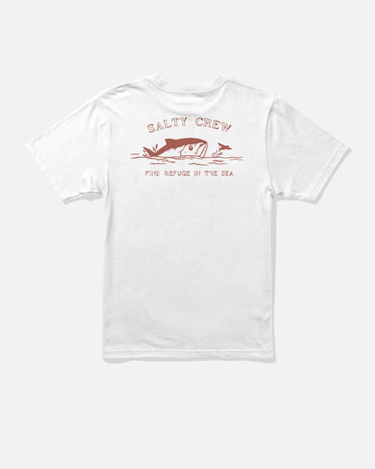 Salty Crew PEEKED BOYS SS TEE - White