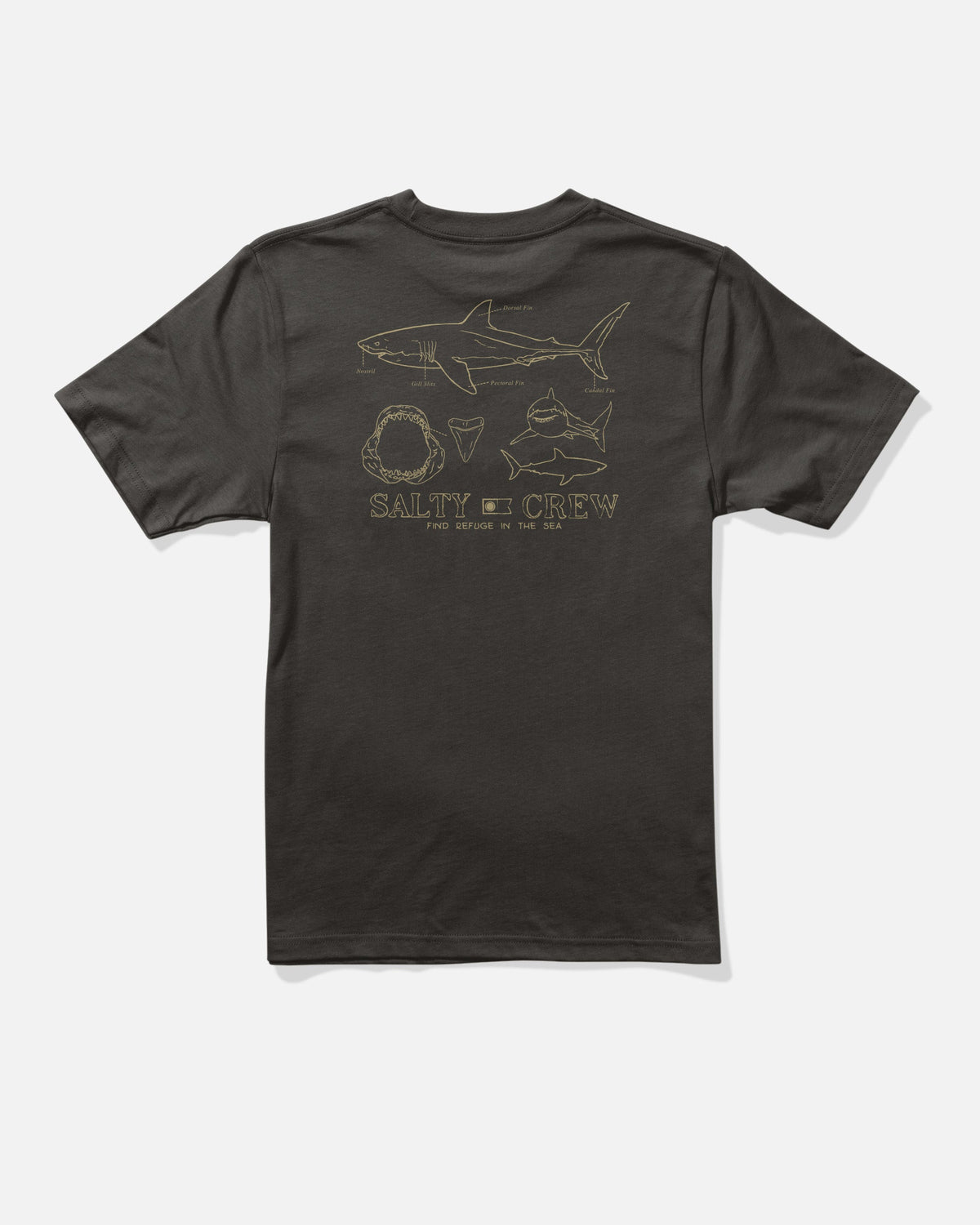 Salty Crew GREAT WHITE BOYS SS TEE - BLACK