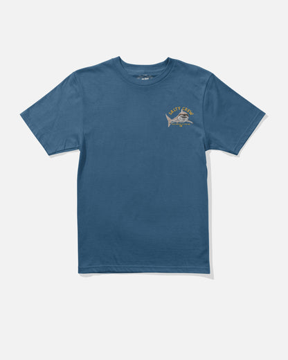 Salty Crew LURKING BOYS SS TEE - Cast Blue