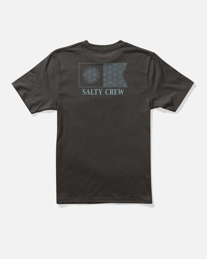 Salty Crew FLAGSHIP BOYS SS TEE - BLACK