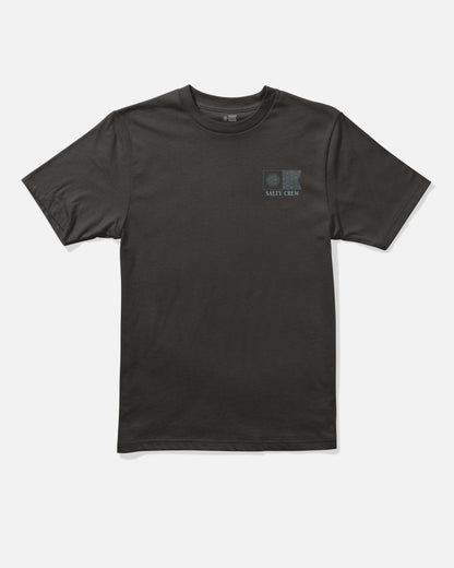 Salty Crew FLAGSHIP BOYS SS TEE - BLACK