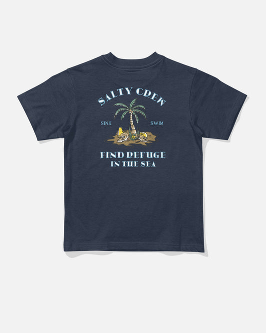 Salty Crew DESERTED TODDLER SS TEE - Navy