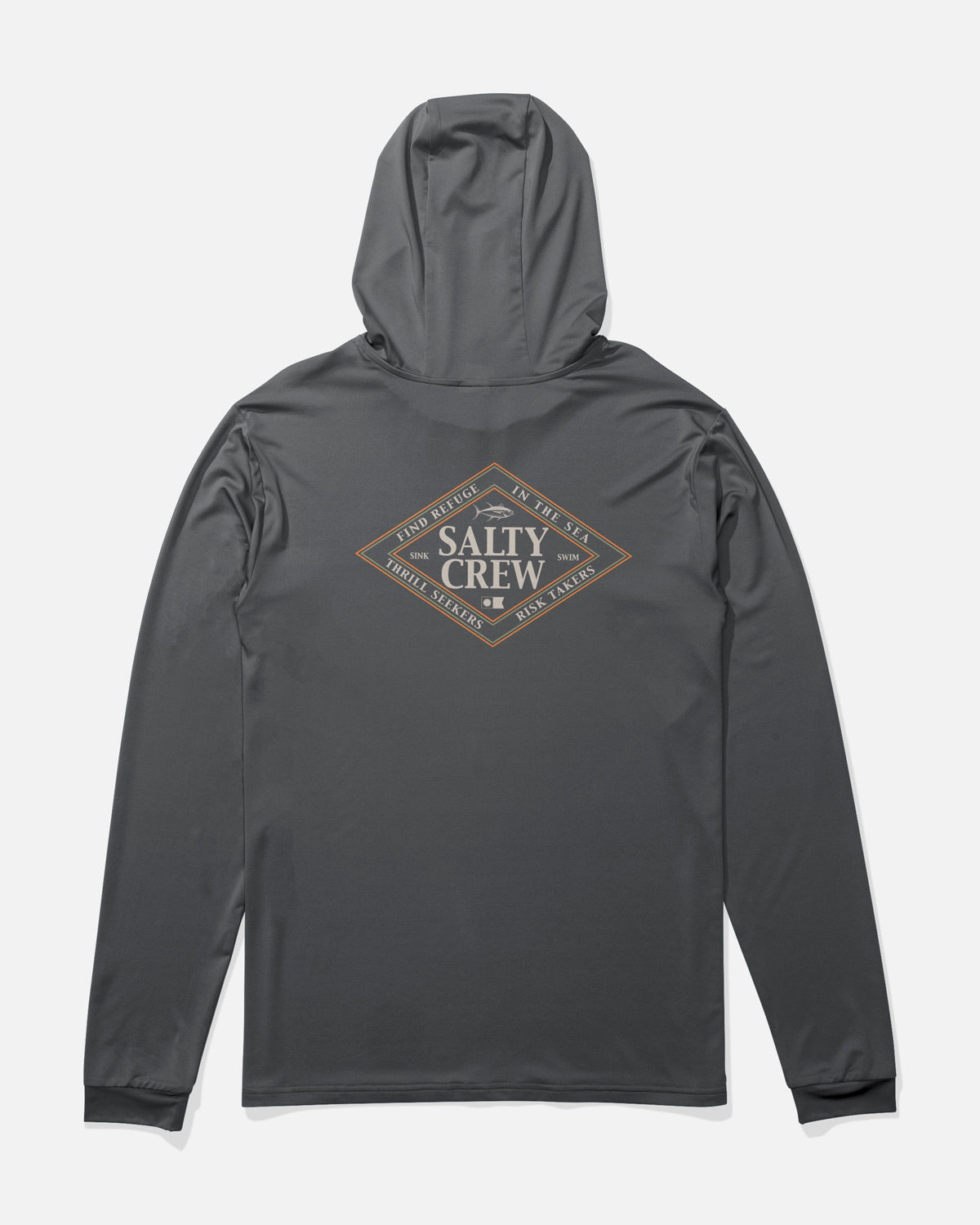 Salty Crew ICONIC BOYS HOOD SUNSHIRT - Charcoal