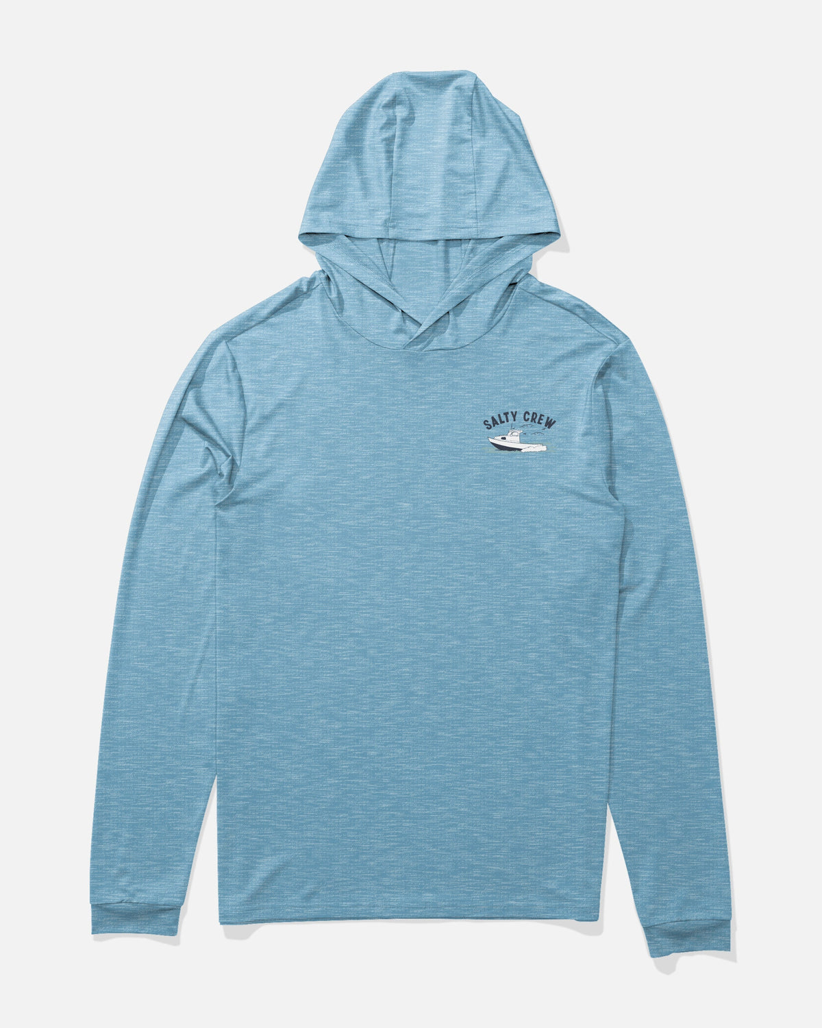 Salty Crew BOAT REPAIR BOYS HOOD SUNSHRT - Blue Heather