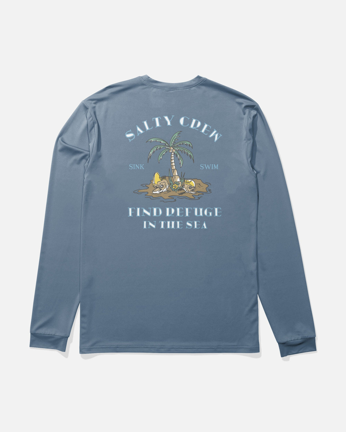 Salty Crew DESERTED BOYS LS SUNSHIRT - Captains Blue