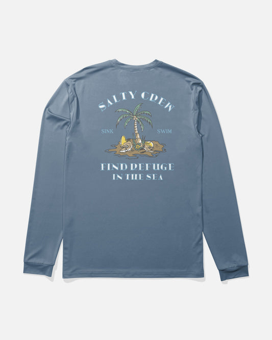 Salty Crew DESERTED BOYS LS SUNSHIRT - Captains Blue
