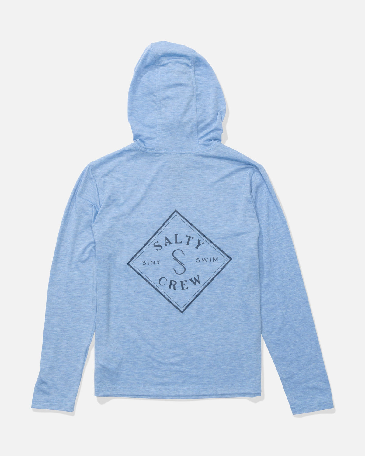 Salty Crew TIPPET BOYS HOOD TECH TEE - Blue Heather