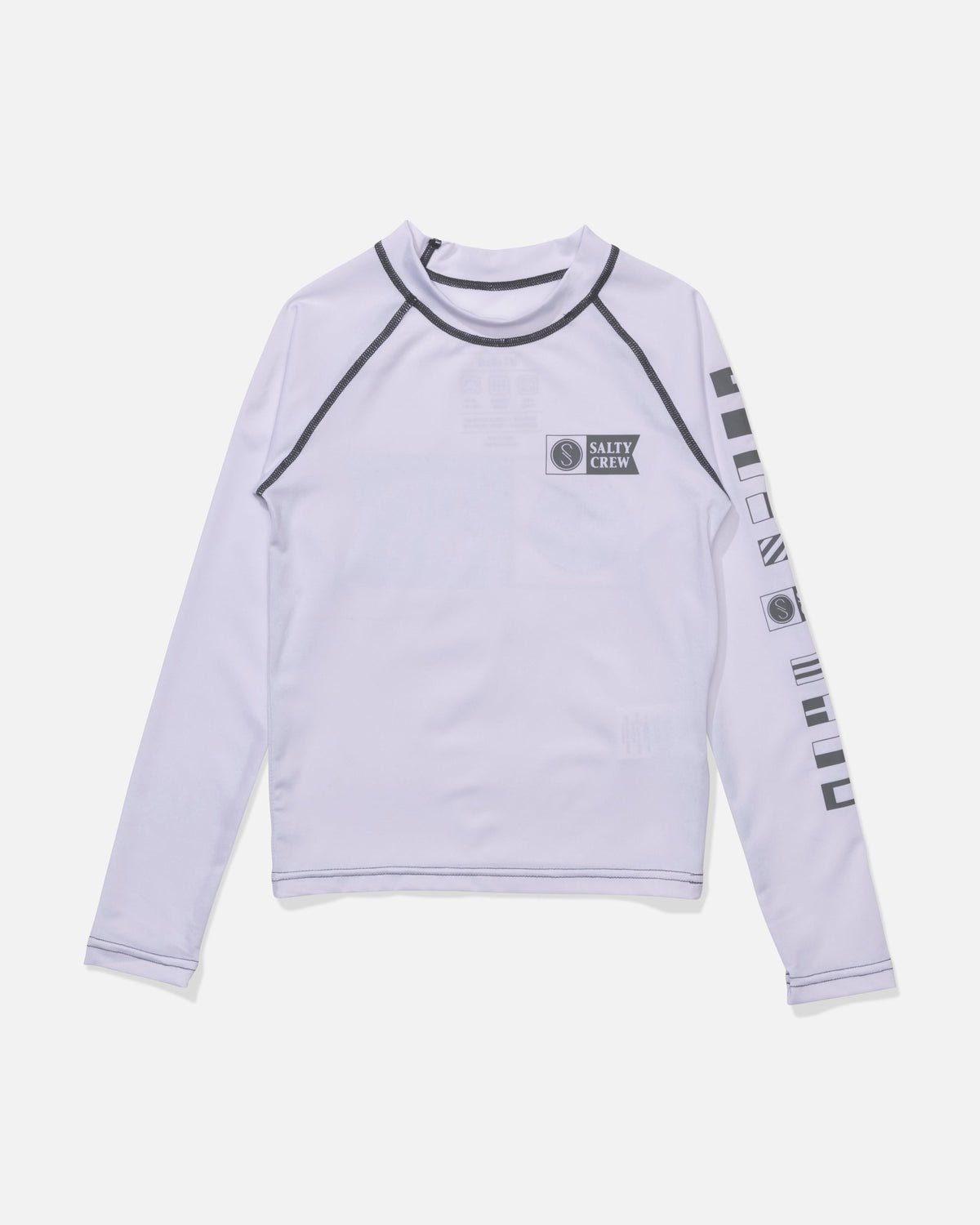 Salty Crew ALPHA BOYS LS RASHGAURD - White