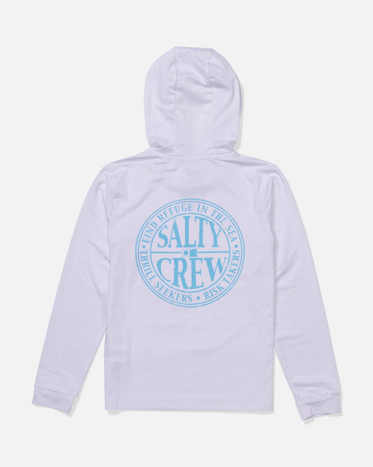 Salty Crew GLOBAL HOOD BOYS SUNSHIRT - White/Slate