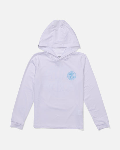 Salty Crew GLOBAL HOOD BOYS SUNSHIRT - White/Slate