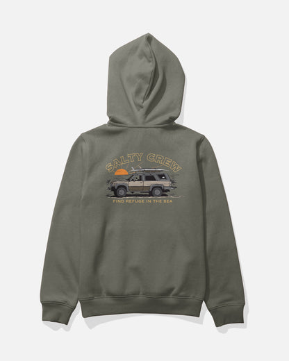 Salty Crew GET READY BOYS FLEECE - Dusty Olive