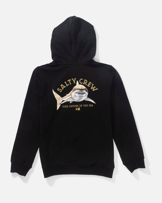 Salty Crew LURKING BOYS FLEECE - Black