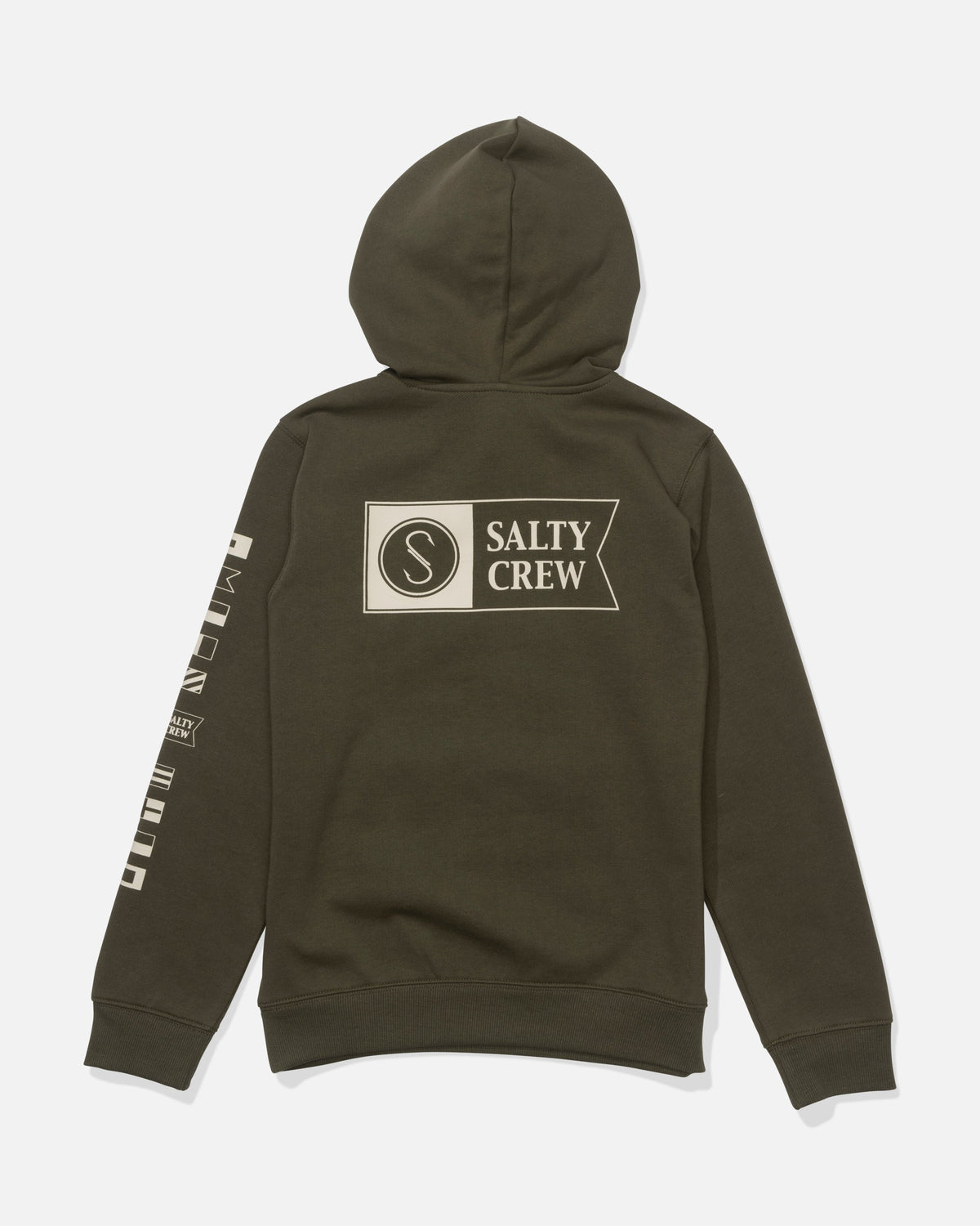 Salty Crew ALPHA CLR BLCK BOY FLEECE - Olive Stone