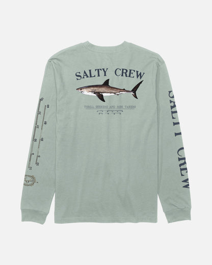 Salty Crew BRUCE BOYS LS TEE - Aqua Grey