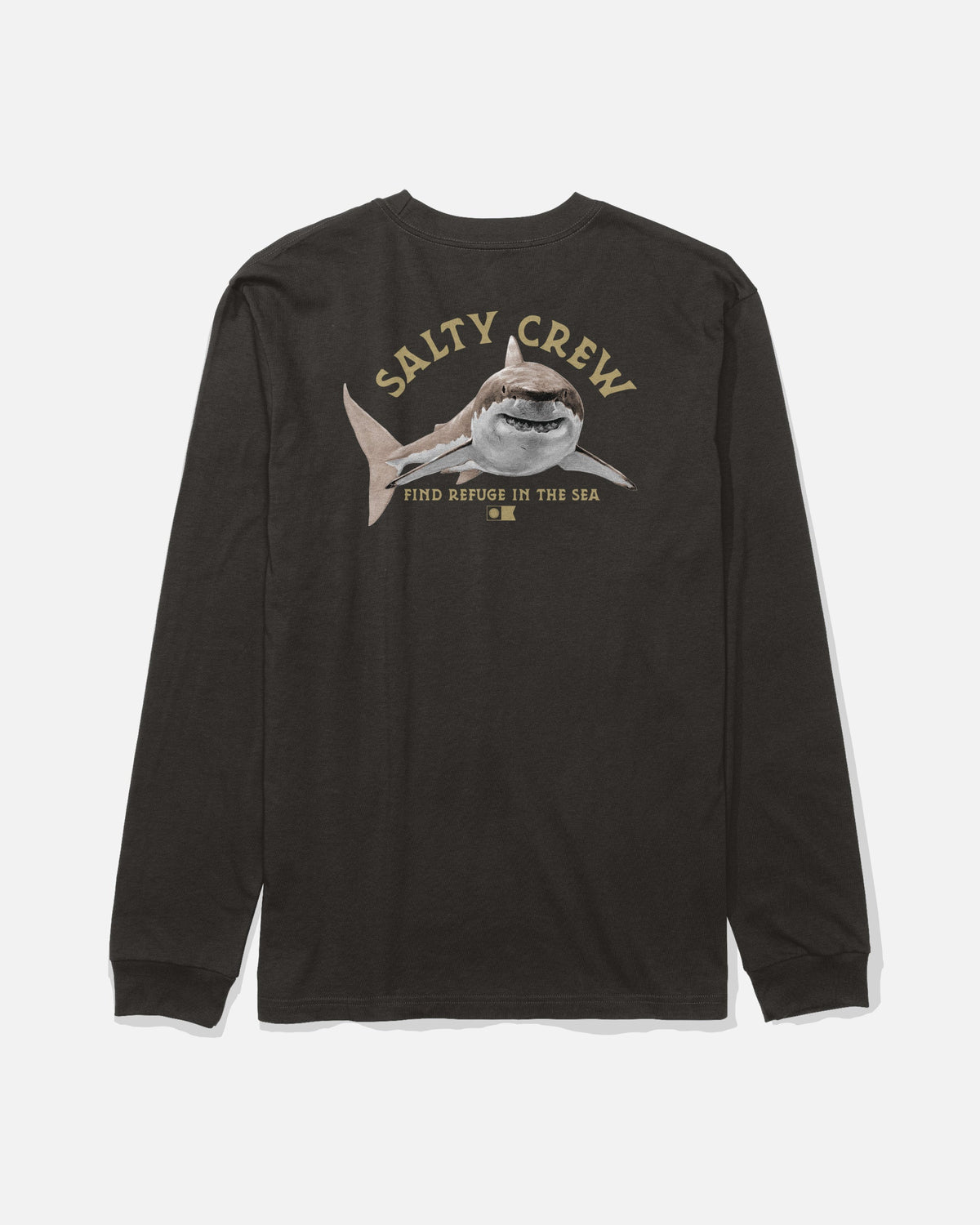 Salty Crew LURKING BOYS LS TEE - Black