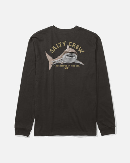 Salty Crew LURKING BOYS LS TEE - Black