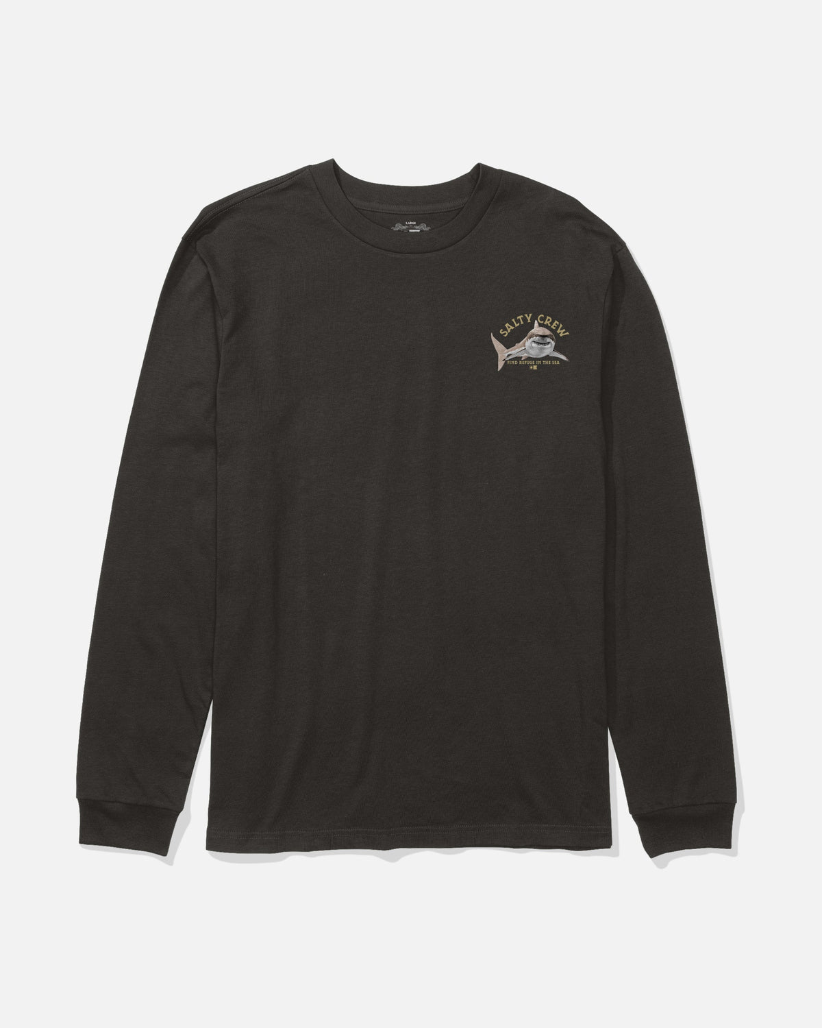 Salty Crew LURKING BOYS LS TEE - Black