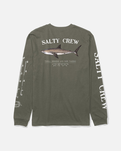 Salty Crew BRUCE BOYS LS TEE - Dusty Olive