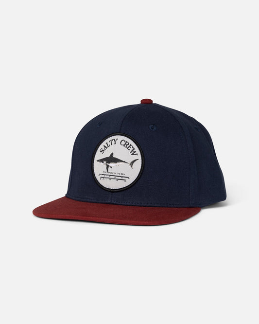 Salty Crew BRUCE BOYS 6 PANEL - Navy/Red