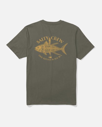 Salty Crew OMAKASE SS TEE - Dusty Olive