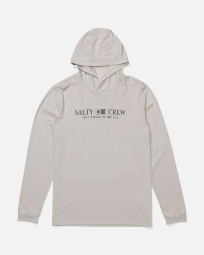 Salty Crew FLAGSHIP HOOD SUNSHIRT - Athletic Heather