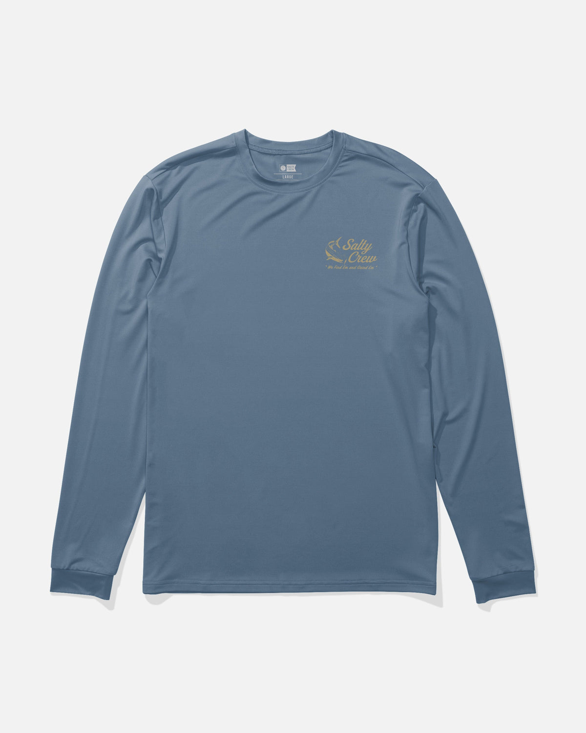 Salty Crew KELP CONTROL LS SUNSHIRT - Captains Blue