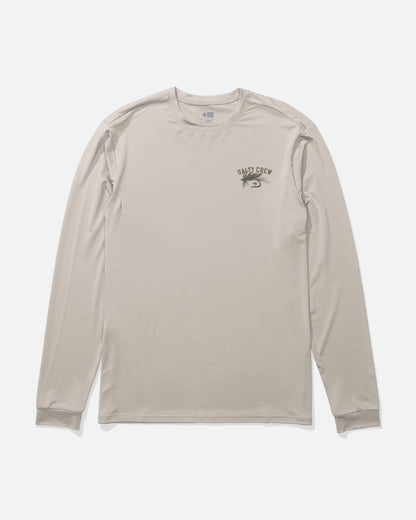 Salty Crew FISHING CO LS SUNSHIRT - Natural