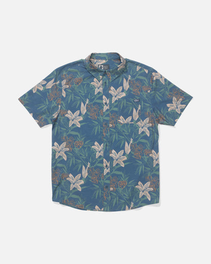 Salty Crew DRIFTER UV BUTTON UP - Cast Blue