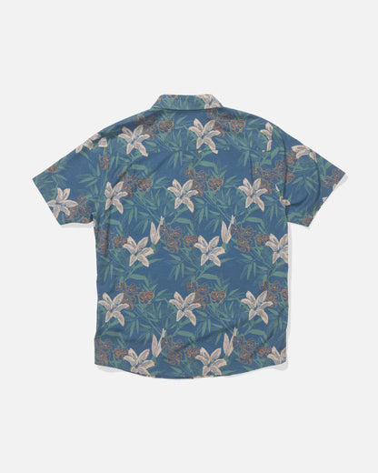 Salty Crew DRIFTER UV BUTTON UP - Cast Blue