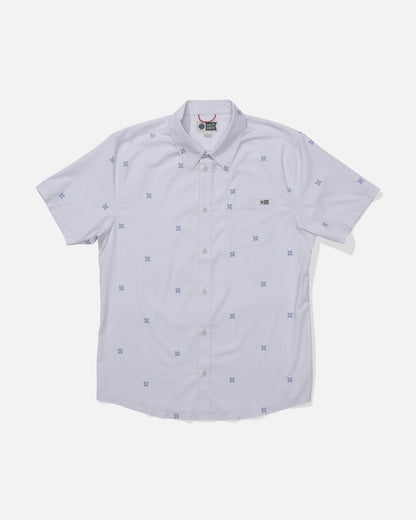 Salty Crew DRIFTER UV BUTTON UP - Light Grey