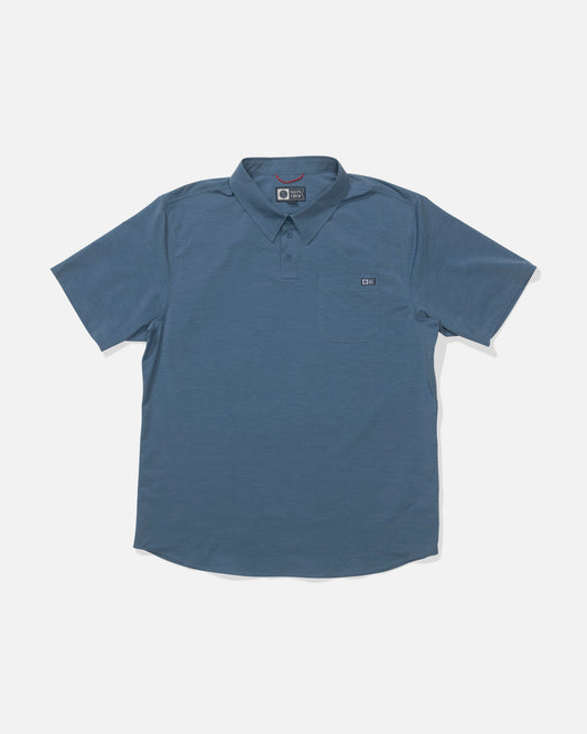 Salty Crew DRIFTER UV POLO - Channel Blue