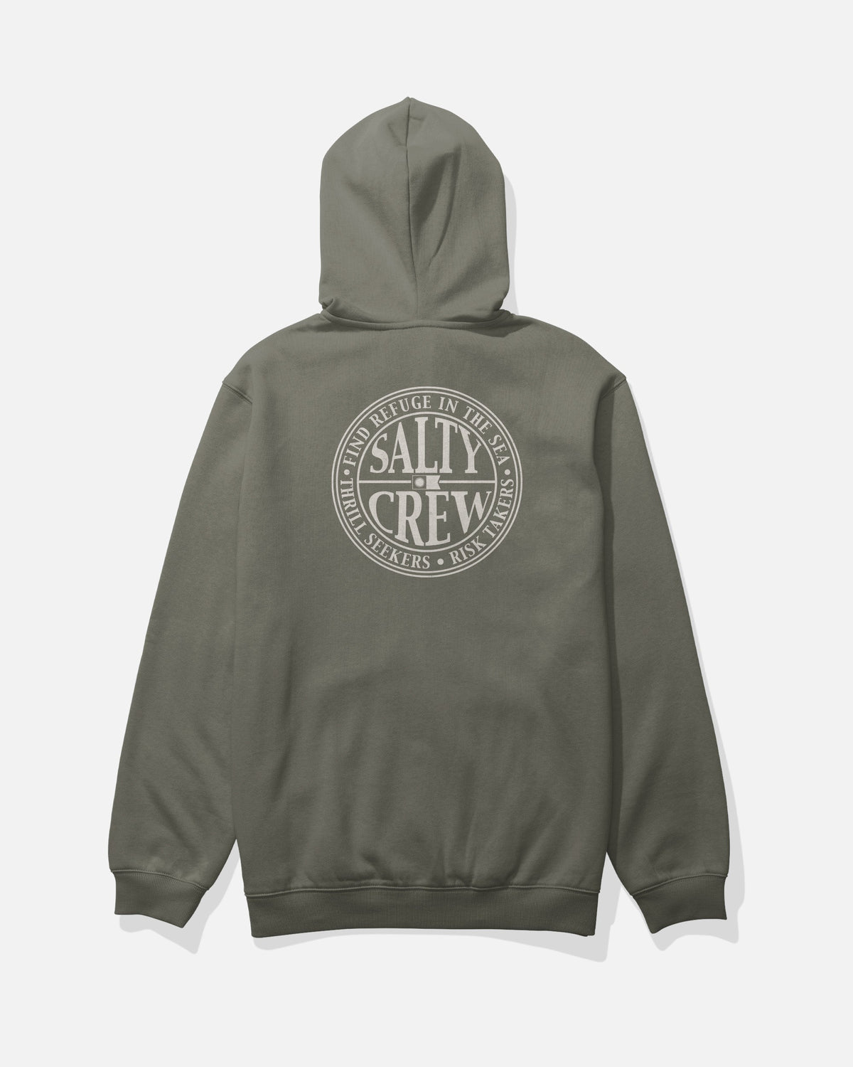 Salty Crew GLOBAL ZIP FLEECE - Dusty Olive