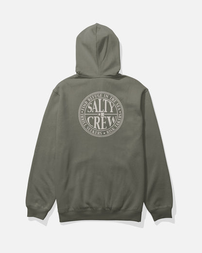 Salty Crew GLOBAL ZIP FLEECE - Dusty Olive