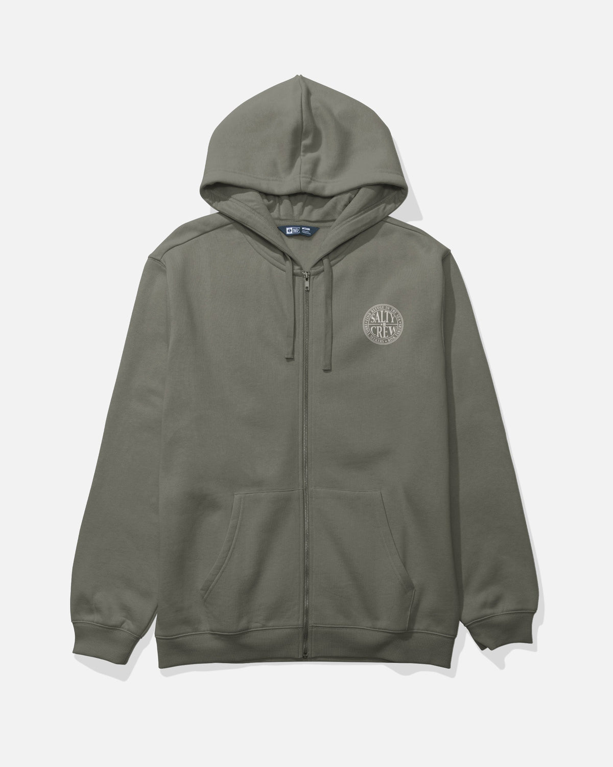 Salty Crew GLOBAL ZIP FLEECE - Dusty Olive