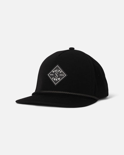 Salty Crew LONG RANGE SNAPBACK - BLACK