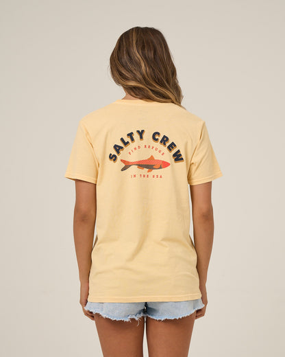 Salty Crew SALTY SARDINE BF TEE - Custard