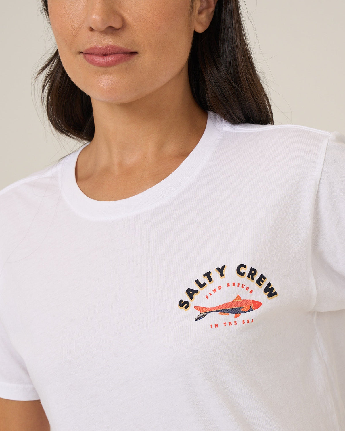 Salty Crew SALTY SARDINE BF TEE - White