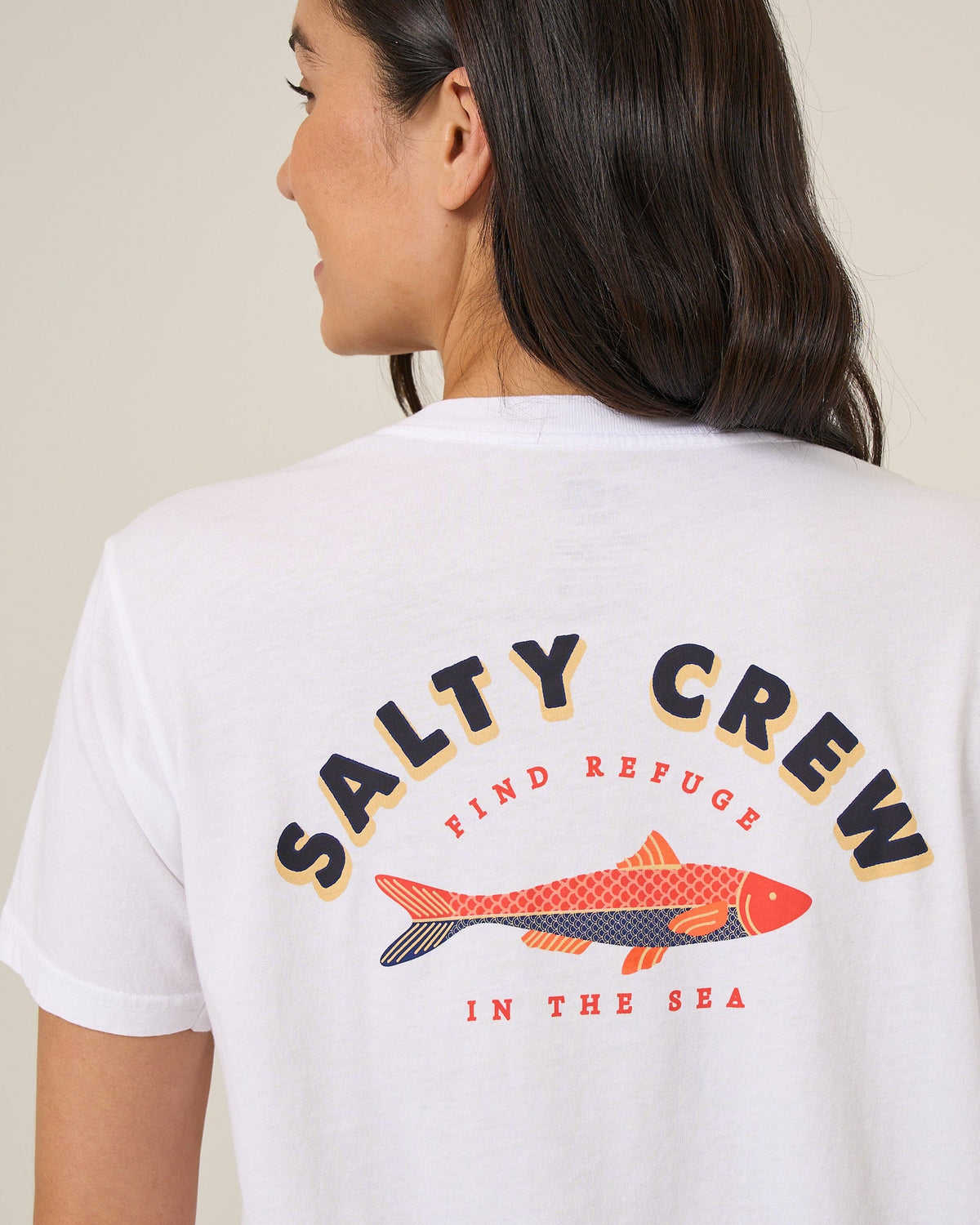 Salty Crew SALTY SARDINE BF TEE - White