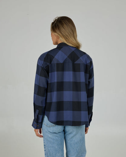 Salty Crew FATHOM FLANNEL - Indigo