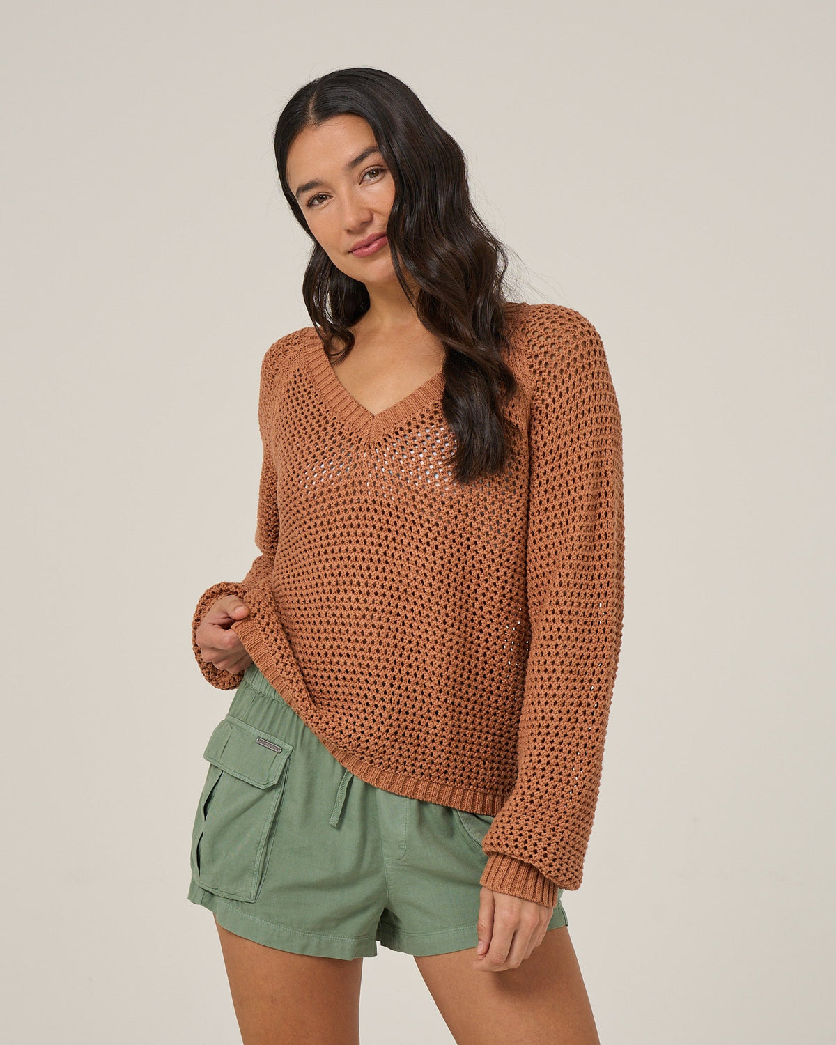 Salty Crew SURGE SWEATER - Mocha