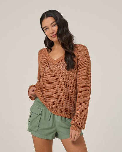 Salty Crew SURGE SWEATER - Mocha